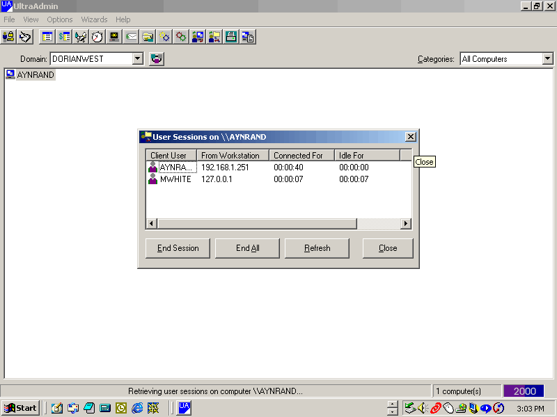 UltraAdmin Screenshot